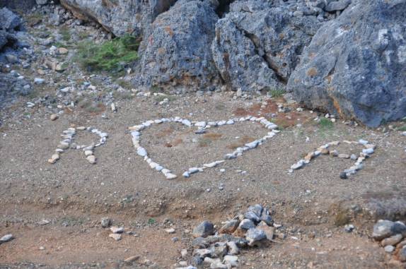 Algum outro Rodrigo ama alguma outra Ana! (em parque no norte de Curaçao)